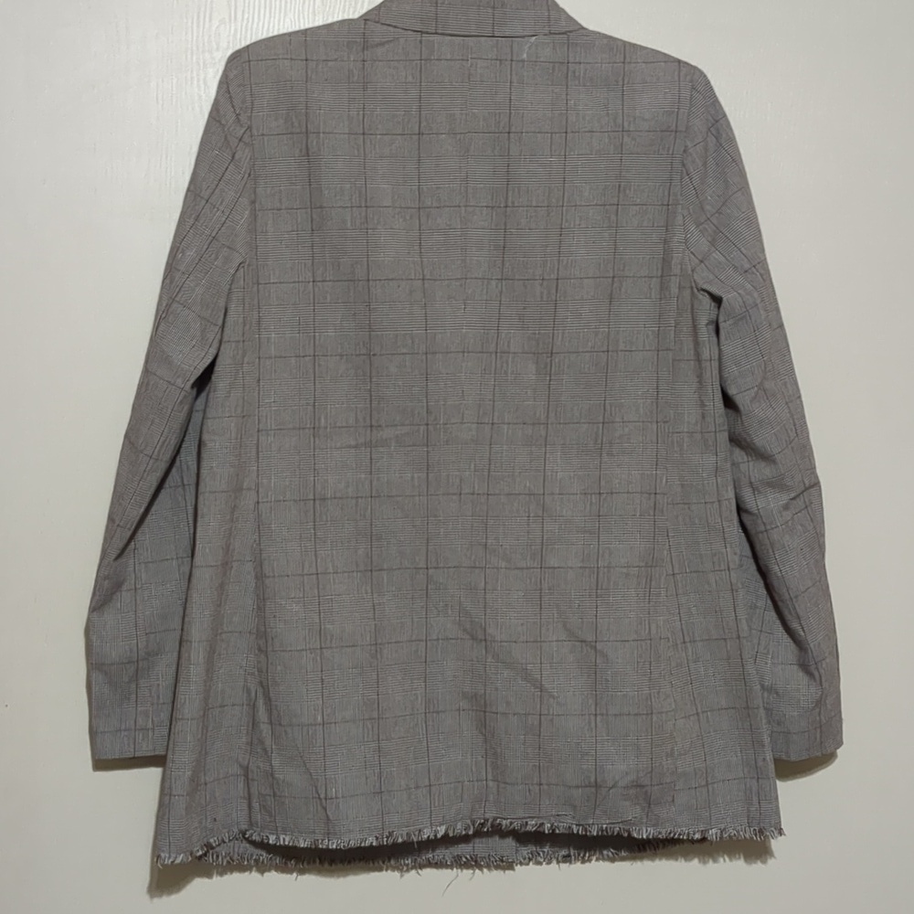 Romeo and Juliet Couture Fringe Brown Women's Blazer Size Medium Oversized NWT - Picture 5 of 16